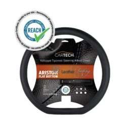 Cartech ARISTON LEATHER FEELING Flat Bottom – Μαύρο – Medium (38cm) 18690